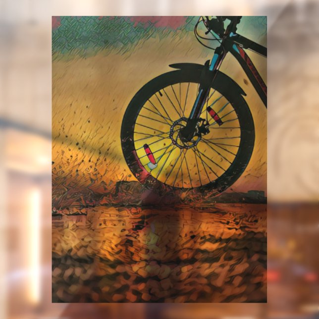 Beste Geschenke für Radfahrer Fensteraufkleber (Blatt 2)