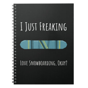 Beste Geschenke für Snowboarder Sport Winter Snowb Notizblock