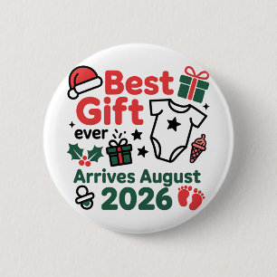 Beste Geschenke kommen im August 2026 Weihnachts-P Button