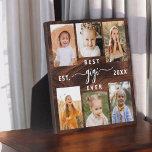 Beste GiGi je - Großkinder Holzfoto Collage Fotoplatte<br><div class="desc">Feiern Sie mit dieser personalisierten Grandchildren Foto Collage Plaque den "Besten GiGi-je". Mit einer liebevoll arrangierten Collage aus hochgeliebten Fotos, die besondere Momente einnehmen, ist diese Plakette mit einer herzlichen Botschaft geschmückt. Es ist aus hochwertigen Materialien mit schlichter Oberfläche gefertigt und eignet sich hervorragend für die Darstellung bei der Zuhause....</div>