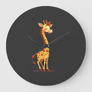 Beste Giraffen-Kunst für Männer Frauen Erwachsene  Große Wanduhr
