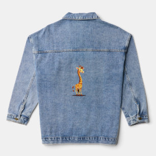 Beste Giraffen-Kunst für Männer Frauen Erwachsene Jeansjacke