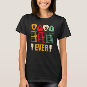 Beste Gitarre Vater Ever Chords Beste Vater Gitarr T-Shirt