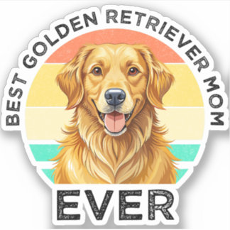 Beste Golden Retriever-Mutter überhaupt Aufkleber