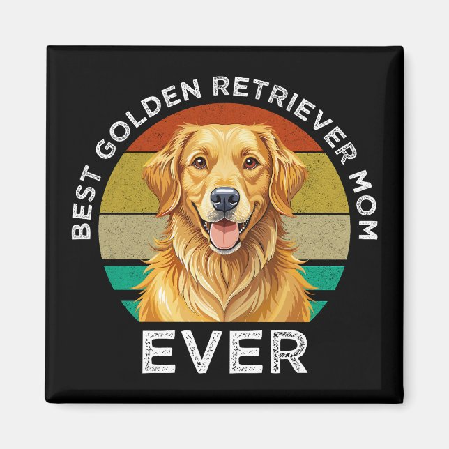 Beste Golden Retriever-Mutter überhaupt Magnet (Vorne)