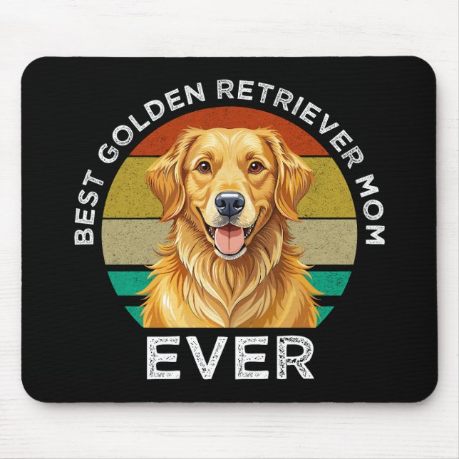 Beste Golden Retriever-Mutter überhaupt Mousepad (Vorne)
