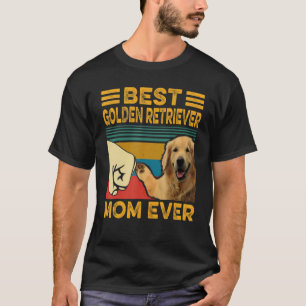 Beste Golden Retriever-Mutter überhaupt Retro Vint T-Shirt