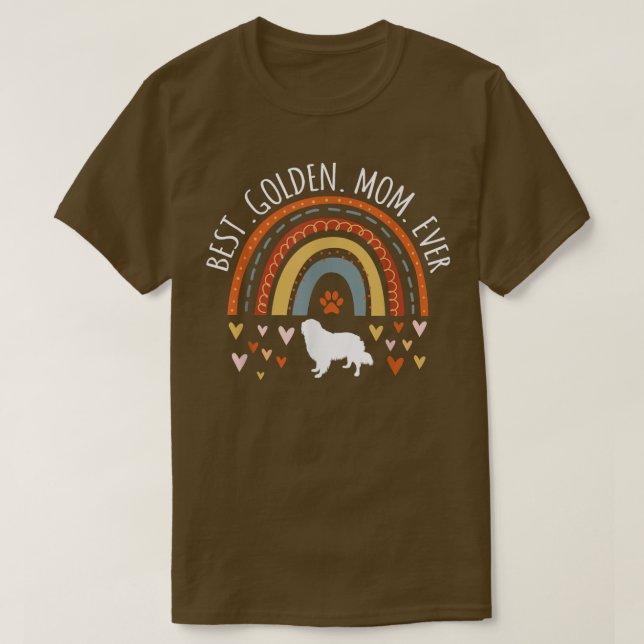 Beste Goldene Mama je Regenbogen Geschenke Golden  T-Shirt (Design vorne)