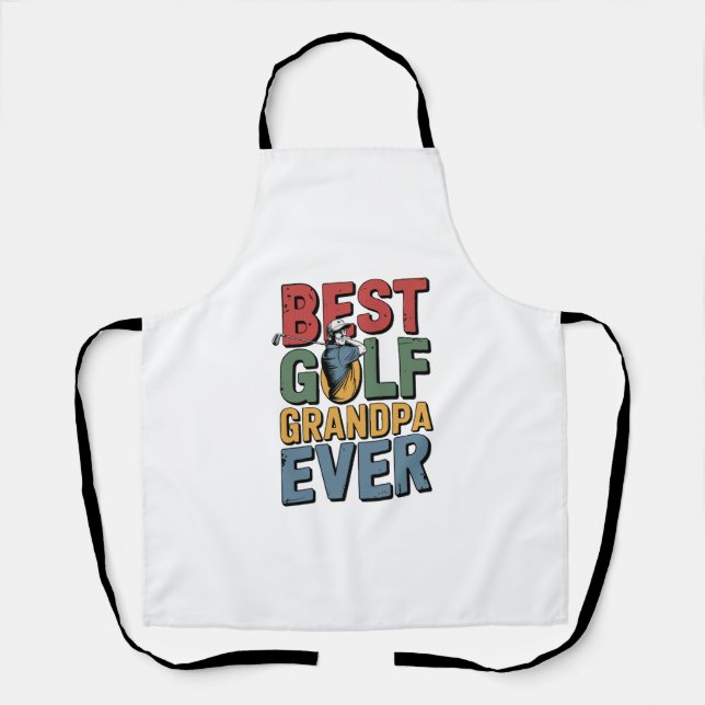 Beste Golf Opa je Schürze (Vorderseite)