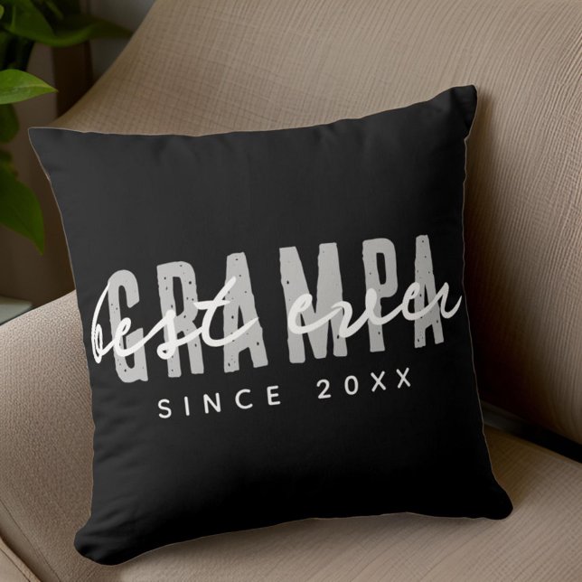 Beste Grampa seit 20XX Moderne, einfache Preppy Kissen (Von Creator hochgeladen)