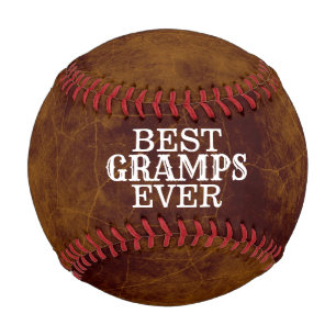 Beste Grampen je auf Imitat Ledertextur braun Baseball