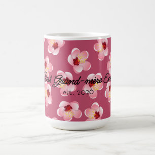 Beste Grand-mère Muttertag Rosa Tropische Blume Kaffeetasse