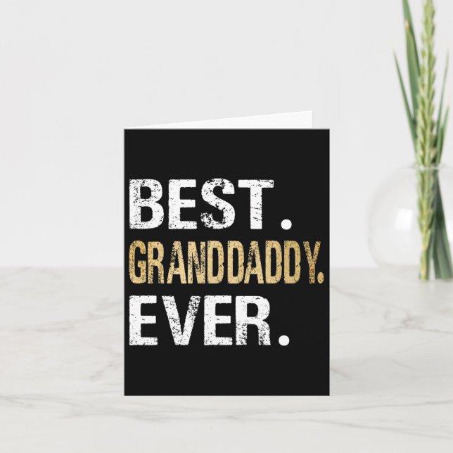 Beste Granddaddy-Geschenke von Grandtochter Gran Karte (Vorderseite)