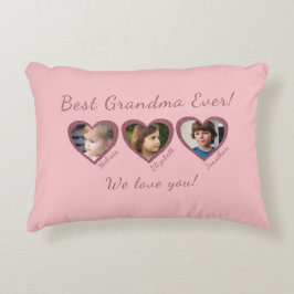 Beste Grandma Custom Three Fotoplatte Dekokissen