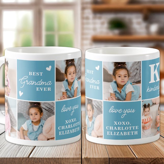 Beste GRANDMA je Custom 7 Modern Foto Collage Kaffeetasse (Von Creator hochgeladen)
