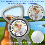 Beste GRANDPA je Personalisiert Modernes Foto Golf Pitchgabel<br><div class="desc">Beste Opa je ... Zwei Ihrer Lieblingssachen, Golf und Ihre großen Kinder ! Jetzt kannst du sie mitnehmen, während du 18 Löcher spielst. Passen Sie diesen Golfball-Marker mit dem beliebten Foto und dem Namen Ihres Enkels an. Ob Geburtstag, Vatertag oder Weihnachten, diese großartigen Golfballmarker sind ein Favorit. Großartige Geschenke für...</div>