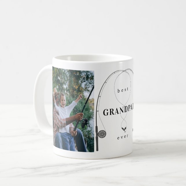 Beste Grandpap-Foto-Tasse je Kaffeetasse (Vorderseite Links)