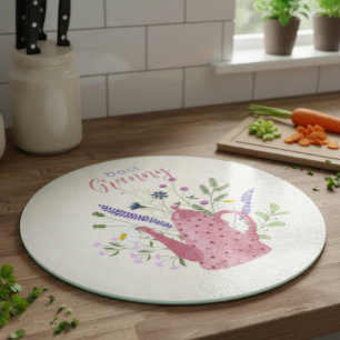 Beste Granny Custom Round Glass Cutting Board Schneidebrett