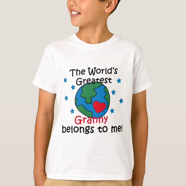 Beste Granny gehört mir T-Shirt (Vorderseite)