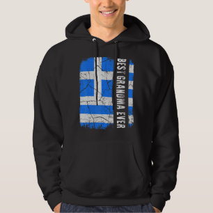 Beste griechische Oma je Griechenland Flaggenfeier Hoodie