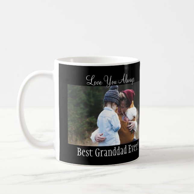 Beste Großdad je Foto Collage weiß Kaffeetasse (Links)