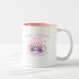 Beste große Großmutter übergibt unten T - Shirt Zweifarbige Tasse