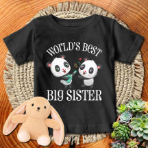 Beste große Schwester der Welt | Weißer Text