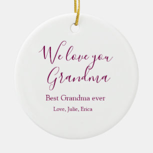Beste Großeltern Foto-Geschenke Klassiker Keramik Ornament