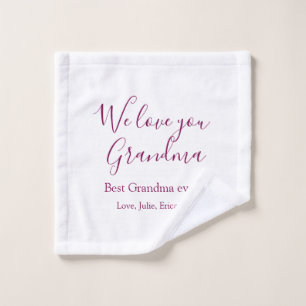 Beste Großeltern Foto-Geschenke Klassiker Waschlappen