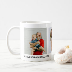 Beste Großeltern Personalisierter 3-Foto-Tassen Kaffeetasse