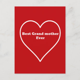 Beste Großmutter überhaupt Postkarte