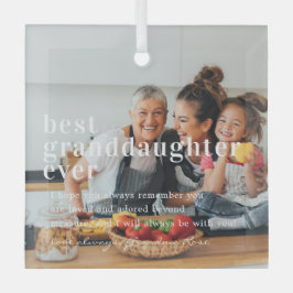 Beste Großtochter je | Angebot und Foto Ornament Aus Glas