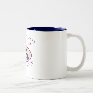Beste Großvater-Hände unten Zweifarbige Tasse