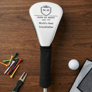Beste Großvater-Monogramm-Initialen Mann von Verdi Golf Headcover
