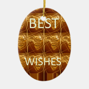 Beste Grüße aus dem wunderbaren Afrika Afrikanisch Keramik Ornament