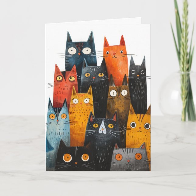 Beste Grußkarte für den Luck Cat Karte (Vorderseite)