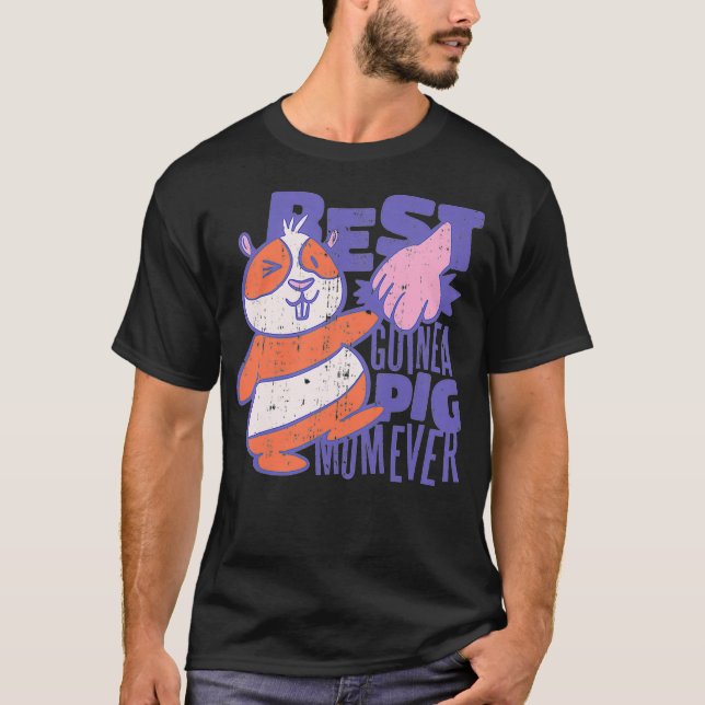 Beste Guinea Schweine Mama Liebe Geschenke Meersch T-Shirt (Vorderseite)