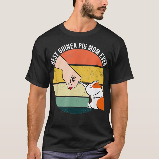 Beste Guinea Schweinefleisch-Mama je Furry Potato  T-Shirt (Vorderseite)