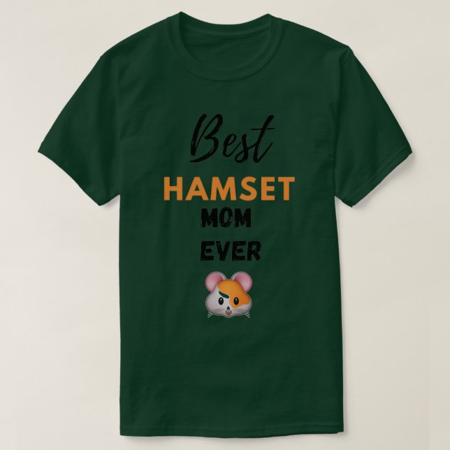 Beste Hamster-Mutter je T-Shirt (Design vorne)
