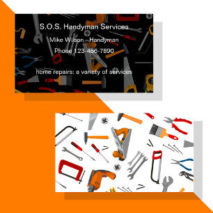 Beste Handwerker-Tools Design Visitenkarte
