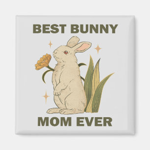 Beste Hasenmutter überhaupt Kawaii Kaninchen Gebur Magnet