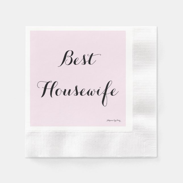 Beste Hausfrau Napkins Serviette (Vorderseite)
