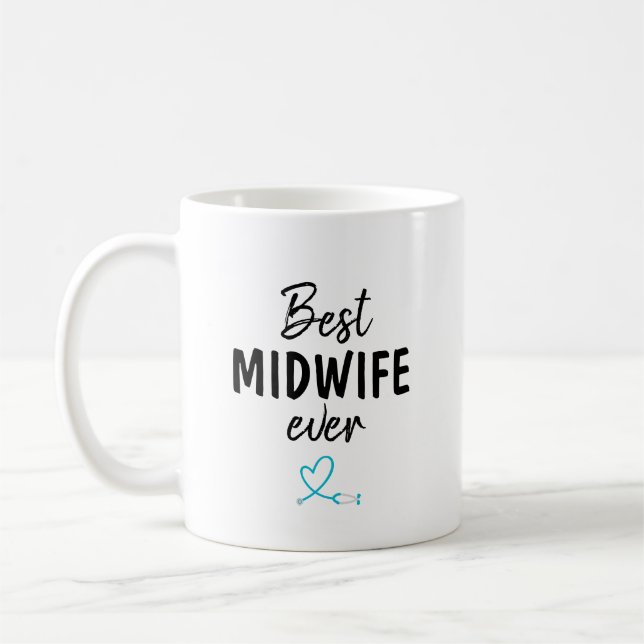 Beste Hebamme je Kaffeetasse (Links)