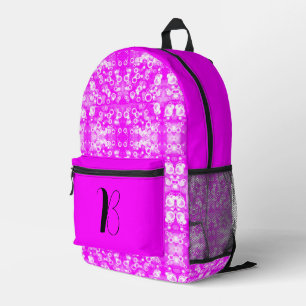 Beste Heiße Rosa Farbe - Ästhetisch Monogrammiert Bedruckter Rucksack