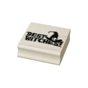 Beste Hexen Halloween Wortwitz Gruß Holz Kunst Ste Gummistempel
