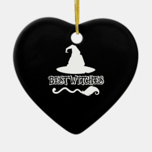 Beste Hexen Lustiges Hexen-Shirt Halloween 2021 Keramik Ornament