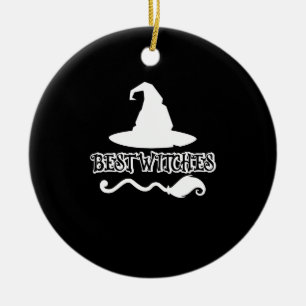 Beste Hexen Lustiges Hexen-Shirt Halloween 2021 Keramik Ornament