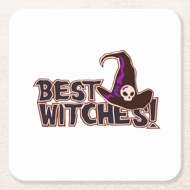 Beste Hexen Rechteckiger Pappuntersetzer (Vorderseite)