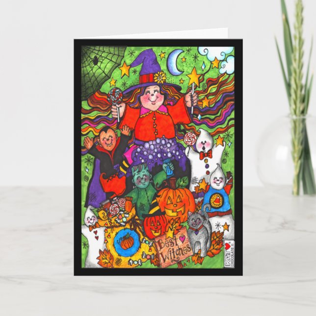 Beste Hexenkarte Karte (Vorderseite)