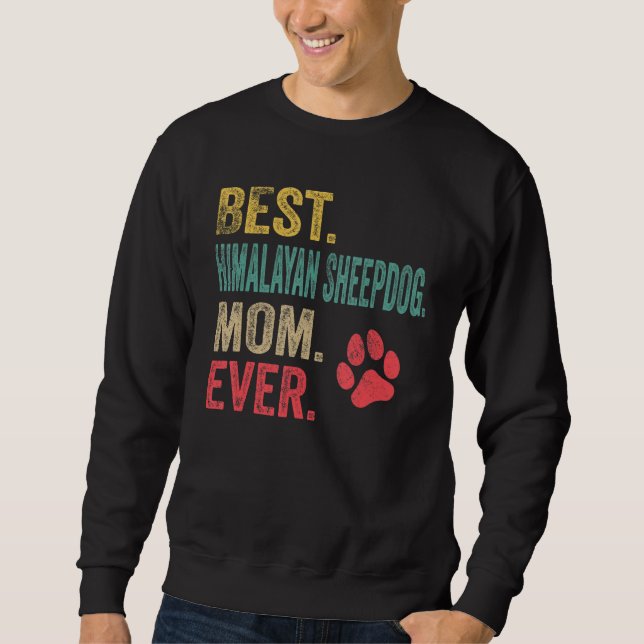 Beste Himalayan Sheepdog-Mutter ever Vintage-Mutte Sweatshirt (Vorderseite)